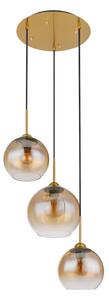 Globo 15788-3H - Lustră suspendată pe cablu JAMESSA 3xE27/60W/230V alamă
