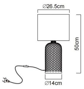 Globo 21735R - Lampă de masă SOFIE 1xE27/60W/230V roșie