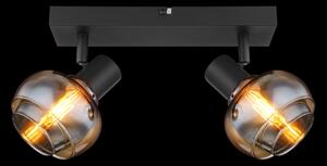 Globo 54309-2B - Spot orientabil TOKKI, 2xE14/40W/230V, negru
