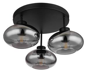 Globo 15572-3D - Plafonieră aplicată SHAUN 3xE27ILLU/40W/230V neagră