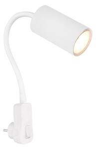 Globo 57911DPW - Spot de perete cu priză ROBBY 1xGU10/35W/230V, alb