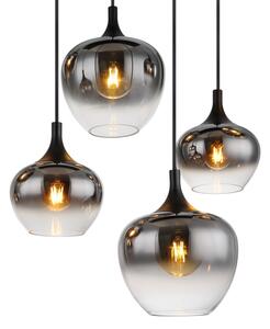 Globo 15548-8H - Candelabru suspendat pe cablu MAXY 8xE27/40W/230V negru