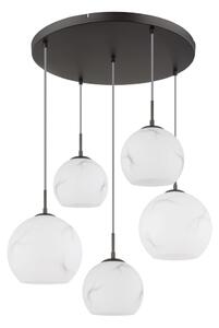 Globo 15999M-5HR - Lustru pe cablu RAGUSA 5xE27/60W/230V diam. 75 cm