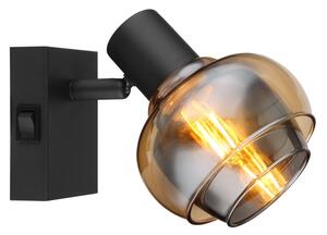 Globo 54309-1B - Aplica de perete cu spot TOKKI 1xE14/40W/230V neagră
