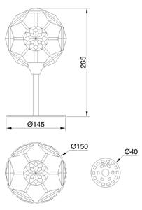 Globo 16047TC - Lampă de birou LED VIRINA LED/8W/230V