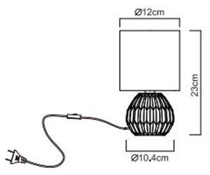 Globo 21730P - Lampă de masă SYLAS 1xE14/40W/230V roz