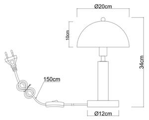 Globo 24868S - Lampă de masă JANIE 1xE14/40W/230V neagră