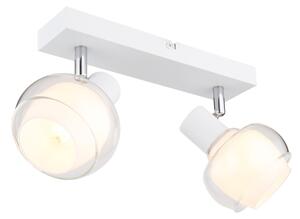 Globo 54309-2W - Spot orientabil TOKKI 2xE14/40W/230V alb