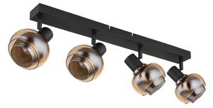 Globo 54309-4B - Corp de iluminat cu spoturi TOKKI 4xE14/40W/230V negru
