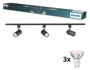 Philips - Spot LED dimabil pe șină, sistem EASYLINK 3xGU10/4,7W/230V 1m negru