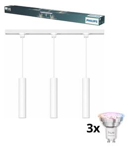 Philips - Lustră LED dimerizabilă pe cablu pentru sistemul de șină EASYLINK 3xGU10/4,7W/230V 1m albă