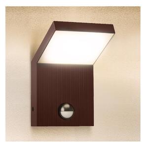 Brilagi -LED Aplică de exterior cu senzor RIANO LED/8W/230V maro IP65