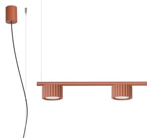 Sollux SL.2699 - Lustru suspendat pe cablu AURA 4xGX53/10W/230V roșu