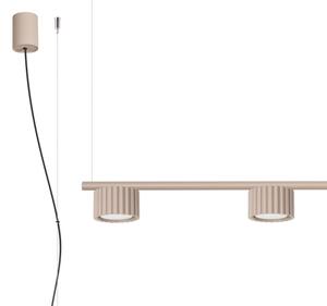 Sollux SL.2702 - Lustră suspendată pe cablu AURA 4xGX53/10W/230V taupe