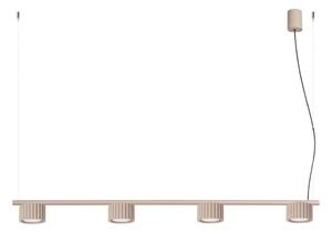 Sollux SL.2702 - Lustră suspendată pe cablu AURA 4xGX53/10W/230V taupe