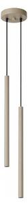 Sollux SL.2118 - Lustră suspendată pe cablu PASTELO 2xG9/8W/230V taupe