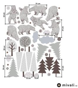 Autocolante de perete - Ursuleți în pădure