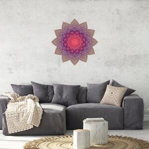Autocolante de perete - Mandala maro - violet