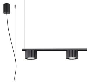 Sollux SL.2696 - Lustră suspendată pe cablu AURA 4xGX53/10W/230V neagră