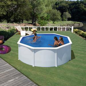 Set piscina prefabricata Gre rotunda cu pereti metalici albi ф300 x h 120cm