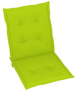 Perne scaun de grădină, 2 buc., verde aprins, 100x50x3 cm