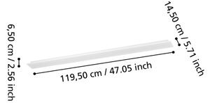 Eglo 901517-LED RGBW Panou LED aplicat MORADILLO-Z LED/28W/230V 120x15 cm alb