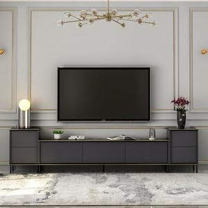 Comoda Tv Imaj, Gri, 180x45x35 cm