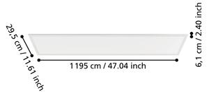 Eglo 901494 - Panou LED aplicat MORADILLO LED/33W/230V 120 x 30 cm alb