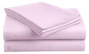 Cearsaf de pat din bumbac Culoare roz deschis, COTTO 200x220 cm