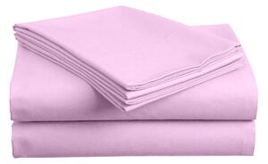 Cearsaf de pat din bumbac Culoare roz, COTTO 200x220 cm