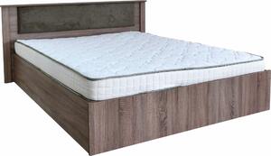 Dormitor Ebon trufle, pat 160x200, dulap usi culisante, comoda, 2 noptiere, suport saltea si saltea160x200 incluse