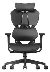 Scaun ergonomic SIHOO X5C-202, cotiere 3D, suport lombar reglabil, tetiera 3D, mecanism multifunctional inclinare/blocare, pivotant, Mesh, Negru