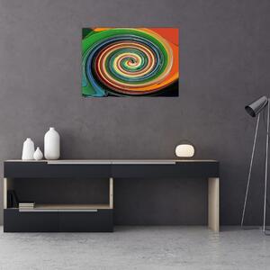 Tablou abstract - spirala colorata (70x50 cm)