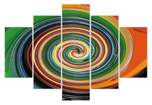 Tablou abstract - spirala colorata (150x105 cm)