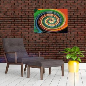 Tablou abstract - spirala colorata (70x50 cm)