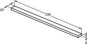Set dulap baie suspendat gri Ideal Standard i.Life S cu lavoar inclus 60 cm gri si maner crom