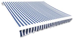 Pânză de copertină, albastru și alb, 350 x 250 cm