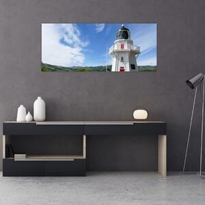 Tablou cu farurile Akaroa, Nooua Zeelanda (120x50 cm)