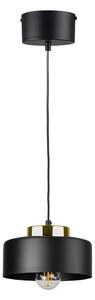 Lampă suspendată pe cablu IGNIA 1xE27/60W/230V negru/auriu