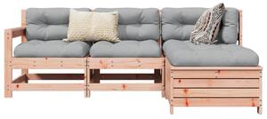 Set canapele de grădină, 4 piese, lemn masiv brad douglas