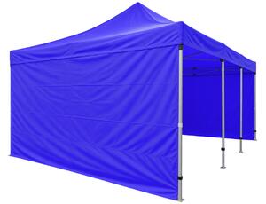 Cort pliabil 6 × 4 m – aluminiu HEXAGON, Albastru
