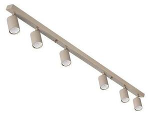 Plafonier cu 6 spoturi GU10, 35W, 230V, bej