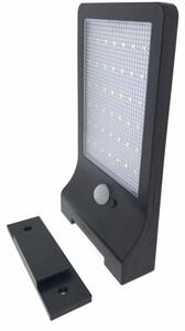 HÖFFTECH - Lampă solară de perete cu LED și senzor, 3,7V, 2200 mAh, IP44