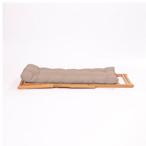 Set mobilier gradina Relax haaus V2, 3 piese, Maro/Natural, 100% lemn de fag