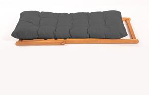 Set mobilier gradina Relax haaus V1, 3 piese, Gri/Natural, 100% lemn de fag