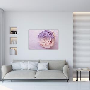 Tablou detaliu florii de trandafir (90x60 cm)