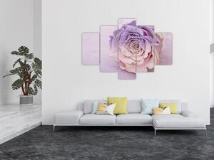Tablou detaliu florii de trandafir (150x105 cm)