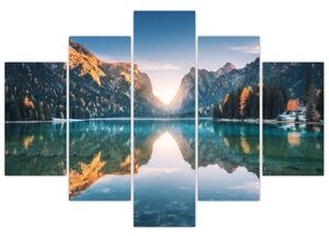 Tablou - Lacul montan (150x105 cm)