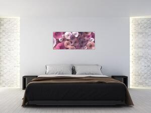 Tablou abstract a florii de trandafir (120x50 cm)