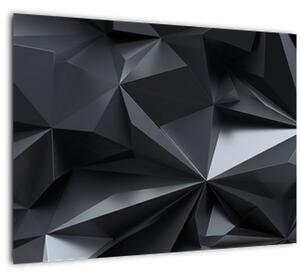 Tablou pe sticlă - Abstracție geometrică (70x50 cm)